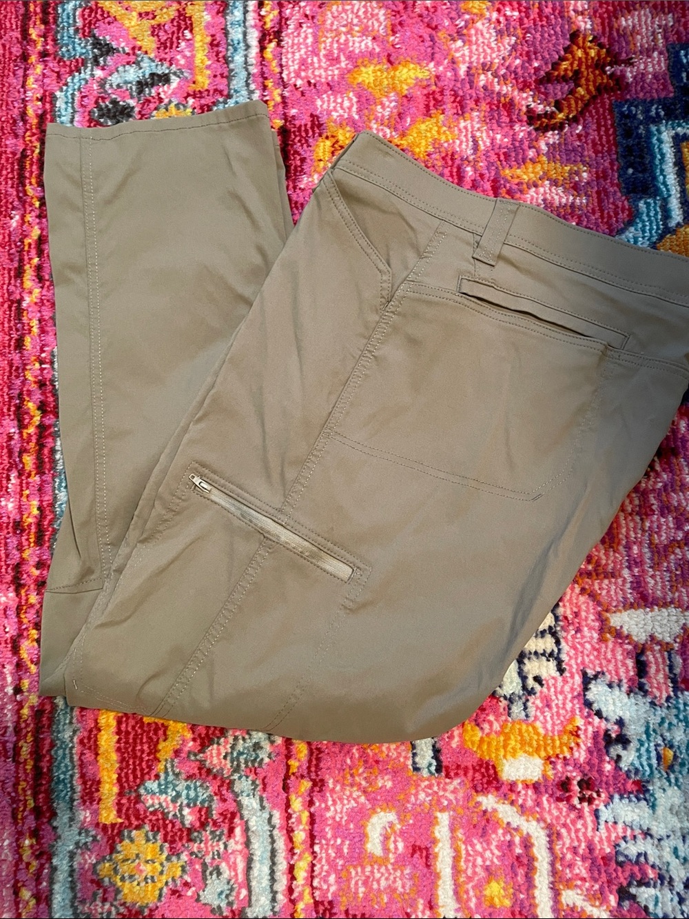 Wrangler Men's Lightweight Tan Cargo Pants - 40/30